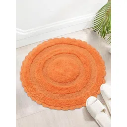 THE HOME TALK Orange Cotton Anti Skid Bath Rugs-picture-19