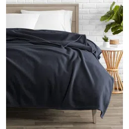 the home talk Single Polar Blanket Grey Polyester Solid 140 GSM-picture-14