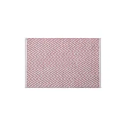 THE HOME TALK White and Pink Cotton Anti-Skid 1450 GSM Bath Rugs-picture-31