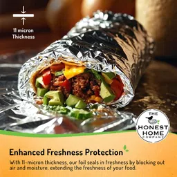 the honest home company The Honest Home Co. | Aluminium Foil 42 Meters, 11 microns | BIS Certified | Pack of 2 (21M + 21M) image 4