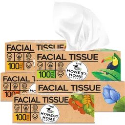the honest home company 2 Ply Facial Tissues Carton Box - 100 Pulls ( Pack of 5, 500 Pulls )-picture-11