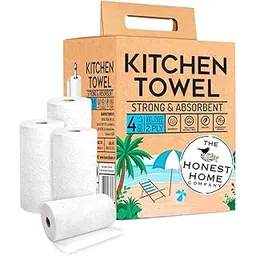 the honest home company The Honest Home Co. | 2 Ply Kitchen Tissue Paper Roll | 240 Pulls | 100% Virgin Pulp | Pack Of 4 Kitchen Towel Rolls (60 Pulls/Roll)-picture-12