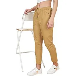 the honey jar Sf Jeans by Pantaloons Women's Honey Light Khaki Pants Regular Fit,Lark,36-picture-16