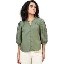 the honey jar Women's Solid Regular Fit Top image 1