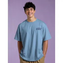 The Hustle Groove Co. Unisex Typography Printed Round Neck Pure Cotton Oversized T-shirt-picture-17