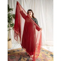 THE INDIAN ETHNIC CO Kota Doria Cotton Dupatta-picture-25