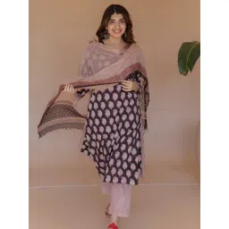 The Indian Ethnic Co Madder Cotton Printed Dupatta-picture-41