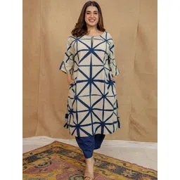 THE INDIAN ETHNIC CO Women Loose Fit Cotton Salwar-picture-34