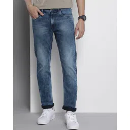 the indian garage co Heavily Washed Straight Fit Jeans image 2