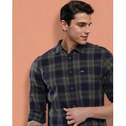 the indian garage co Checked Shirt with Patch Pocket-picture-43