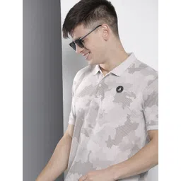 The Indian Garage Co Men Abstract Printed Polo Collar T-shirt-picture-26