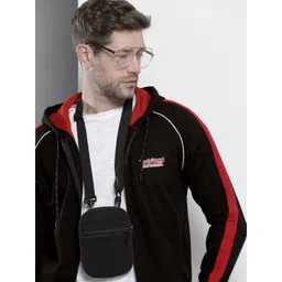 The Indian Garage Co Men Black Hooded Sweatshirt-image-24