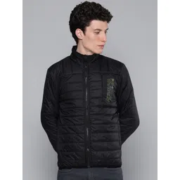 The Indian Garage Co Men Black Padded Jacket-picture-28