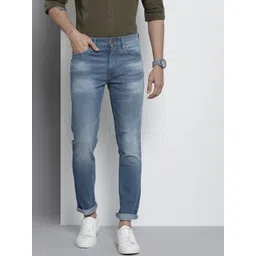 The Indian Garage Co Men Blue Jean Light Fade Stretchable Jeans-picture-12