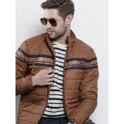 The Indian Garage Co Men Brown Padded Jacket-picture-34