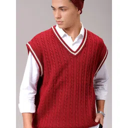 The Indian Garage Co Men Cable Knit Pullover Sweater-picture-31