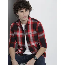 The Indian Garage Co Men Comfort Checked Casual Shirt-picture-15