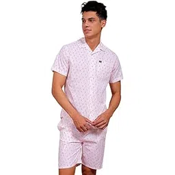 the indian garage co Men Cotton Slim Fit Checkered Boxers Lounge Pyjama Set-picture-27