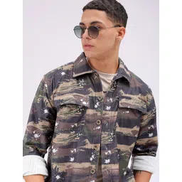 The Indian Garage Co Men Cutaway Collar Abstract Printed Casual Shirt-picture-16