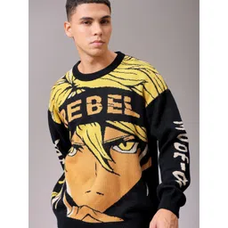 The Indian Garage Co Men Graphic Printed Winter Pullover-picture-17