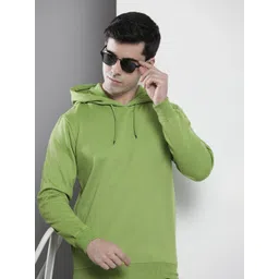 The Indian Garage Co Men Green Hooded Sweatshirt-image-28