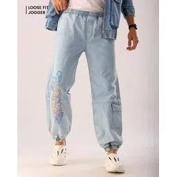 the indian garage co Men Loose Fit Utility Cargo Joggers-picture-26