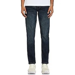 the indian garage co Men Mid Rise Slim Fit Solid Mid-Rise Stretchable Jeans-picture-42