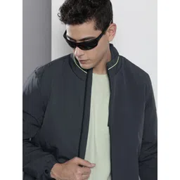 The Indian Garage Co Men Navy Blue Solid Tailored Jacket-picture-31