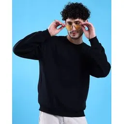 the indian garage co Men Oversized Fit Crew-Neck Sweatshirt-picture-24