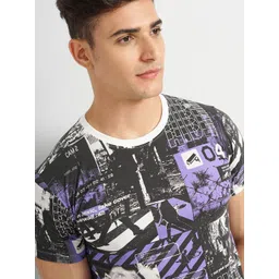 The Indian Garage Co Men Pack Of 2 Printed Round Neck T-shirts image 3
