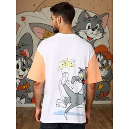 The Indian Garage Co Men Printed Applique Boxy T-shirt-picture-32