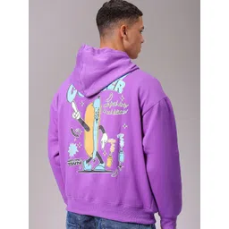 The Indian Garage Co Men Printed Long Sleeves Pullover Hooded Neck Sweatshirt-picture-34