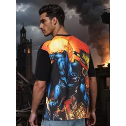 The Indian Garage Co Men Printed Pockets Boxy T-shirt-image-34