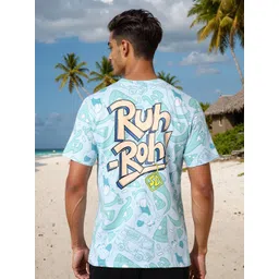 The Indian Garage Co Men Printed Pockets Slim Fit T-shirt-image-35