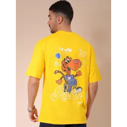 The Indian Garage Co Men Printed Raw Edge T-shirt-image-44