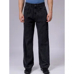 The Indian Garage Co Men Pure Cotton Wide Leg Mid-Rise Jeans-picture-35