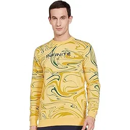 the indian garage co Men Regular Fit Abstract Crew Neck Overhead Sweatshirt-picture-24