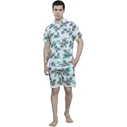 the indian garage co Men Regular Fit Striped Boxers & Shirt Lounge Set-picture-28