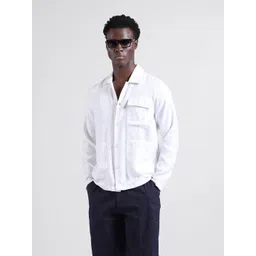 The Indian Garage Co Men Regular Fit Textured Dobby Shirt-picture-20