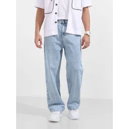 the indian garage co. Men Relaxed Fit Mid Rise Blue Jeans-picture-13