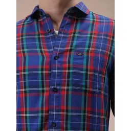 The Indian Garage Co Men Slim Fit Checked Casual Cotton Shirt image 3