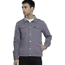 the indian garage co Men Slim Fit NA Trucker Jacket-picture-50