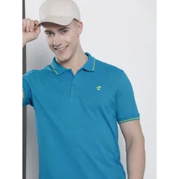 The Indian Garage Co Men Solid Polo Collar T-shirt-image-35