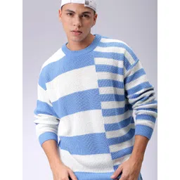 The Indian Garage Co Men Striped Pullover-image-27