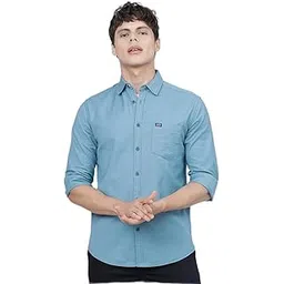 the indian garage co Men's Cotton Slim Fit Shirt-picture-55