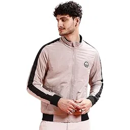 the indian garage co Men's Polyester Regular Fit Colourblocked Bomber Jackets-picture-51