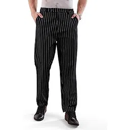 the indian garage co Men's Relaxed Fit Mid Rise Relaxed Cropped Vertical Striped Mid-Rise Trousers-picture-33