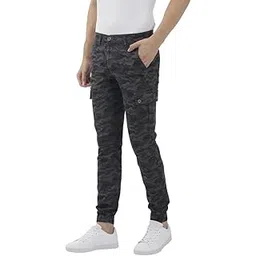 the indian garage co Men's Slim Fit Mid Rise Cargo Pant-picture-18