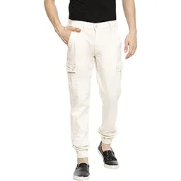 the indian garage co Men's Slim Fit Mid Rise Cargo Pant-picture-32