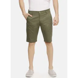 the indian garage co. Solid Men Green Chino Shorts-picture-23